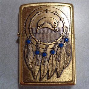 VINTAGE ZIPPO - Brass Dream Catcher - (rare) 2003